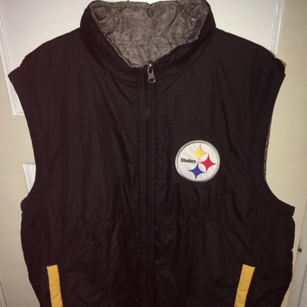 Pittsburg Steelers Zip Up Vest
